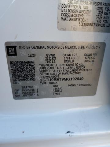 3GTU9EET9MG192849 GMC Sierra K1500 At4