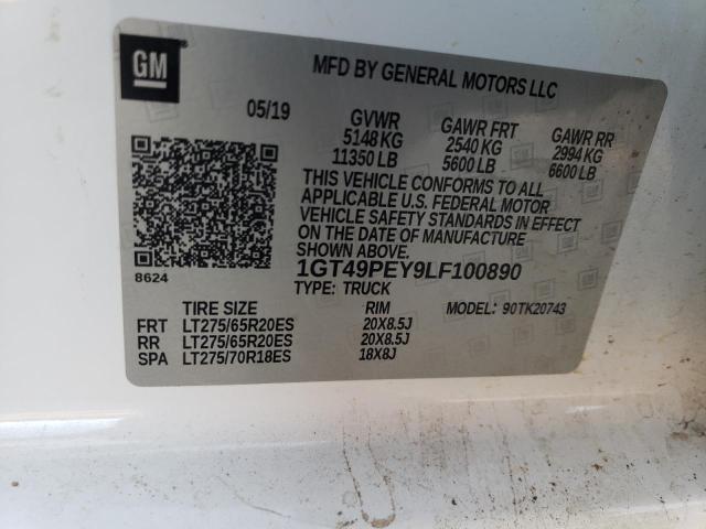 1GT49PEY9LF100890 GMC Sierra K2500 At4