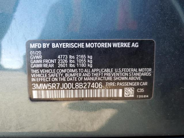 3MW5R7J00L8B27406 BMW 330XI