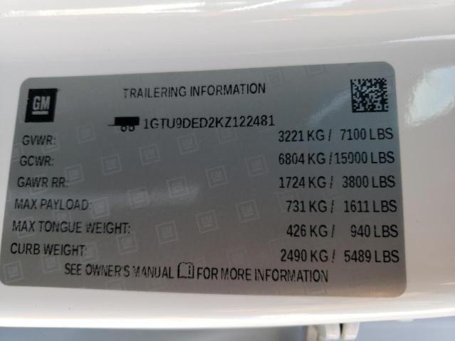 1GTU9DED2KZ122481 GMC Sierra K1500 Slt
