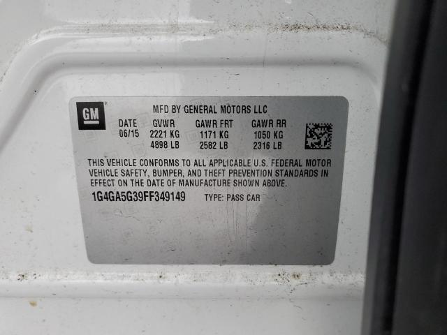 1G4GA5G39FF349149 Buick Lacrosse