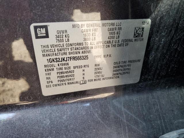 1GKS2JKJ7FR566325 GMC YUKON XL DENALI