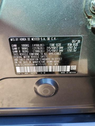 3CZRU6H98LM715105 Honda Hr-v Touring
