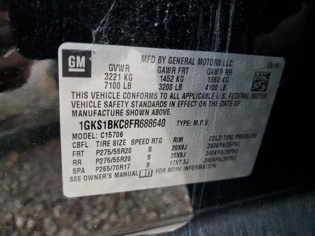 1GKS1BKC8FR688640 GMC YUKON SLT