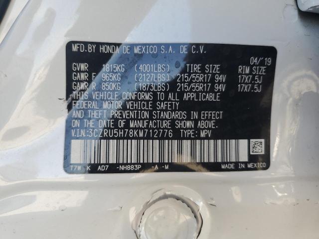 3CZRU5H78KM712776 Honda Hr-v Exl