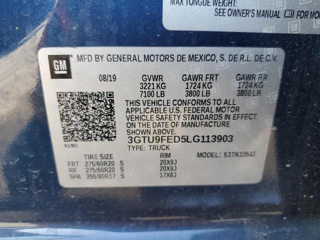 3GTU9FED5LG113903 GMC Sierra K1500 Denali