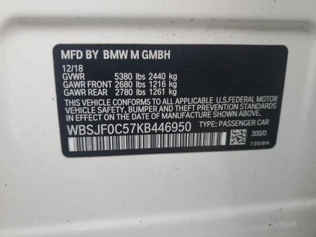 WBSJF0C57KB446950 BMW M5