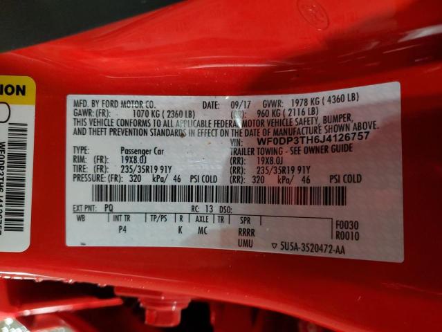WF0DP3TH6J4126757 Ford FOCUS RS