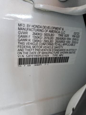 5J8YE1H83PL031824 Acura Mdx Advance