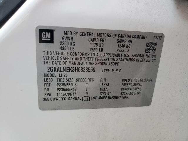 2GKALNEK3H6333559 GMC Terrain Sle