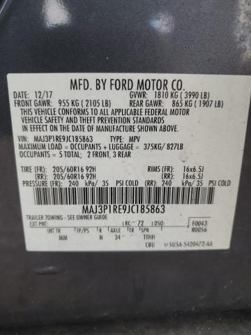 MAJ3P1RE9JC185863 Ford ECOSPORT S