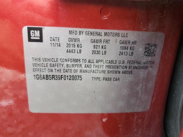 1G6AB5R39F0120075 Cadillac ATS LUXURY