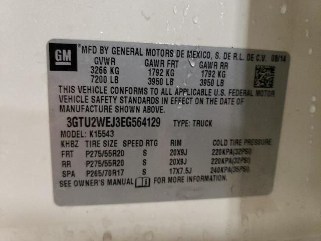3GTU2WEJ3EG564129 GMC Sierra K1500 Denali