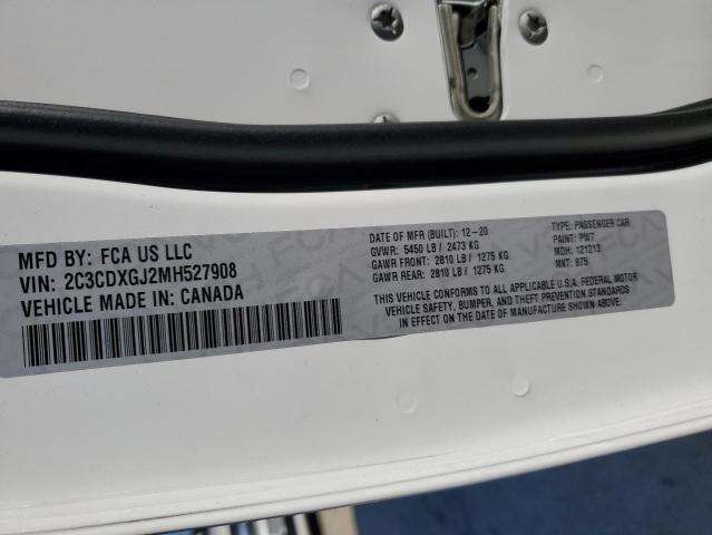 2C3CDXGJ2MH527908 Dodge Charger Scat Pack