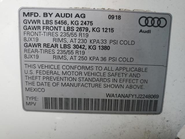 WA1ANAFY1J2248069 Audi Q5 PREMIUM