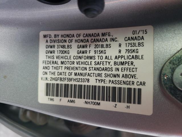 2HGFB2F59FH523378 Honda Civic Lx