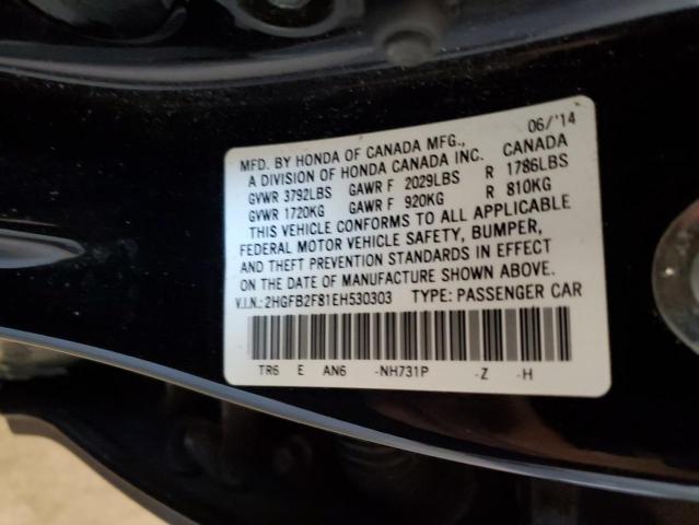 2HGFB2F81EH530303 Honda CIVIC EX