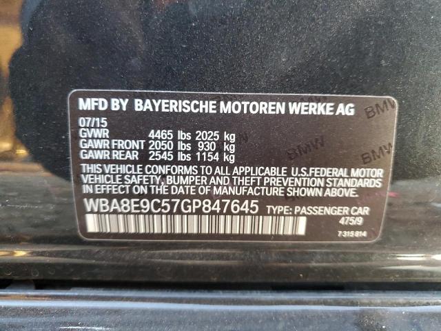 WBA8E9C57GP847645 BMW 328 I Sulev