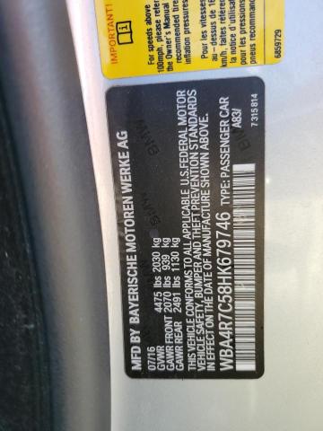 WBA4R7C58HK679746 BMW 430I