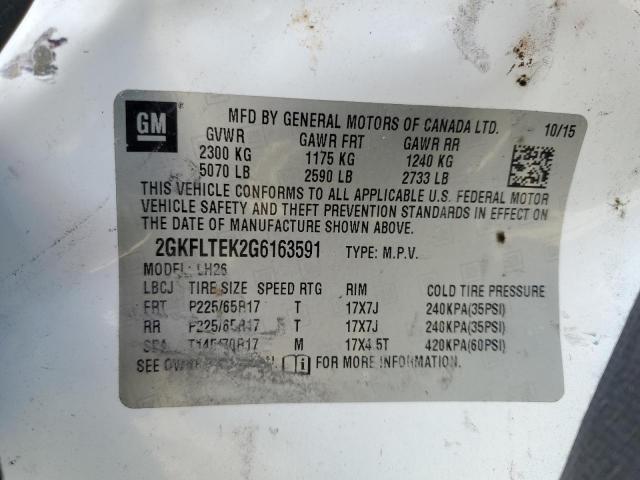 2GKFLTEK2G6163591 GMC Terrain Sle