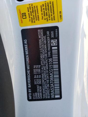 WBA53AT06MCG15106 BMW M440I