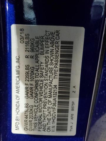 1HGCV1F36JA132134 Honda Accord Sport