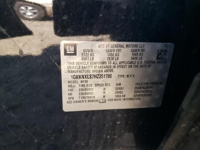 1GKKNXLS7HZ251786 GMC Acadia Denali