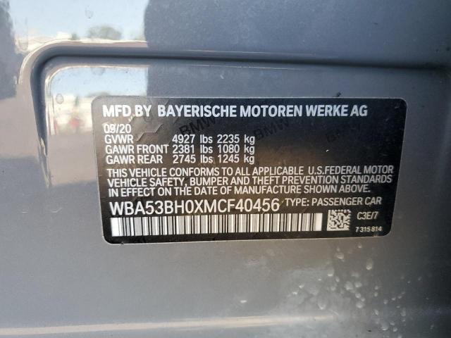 WBA53BH0XMCF40456 BMW 530 I