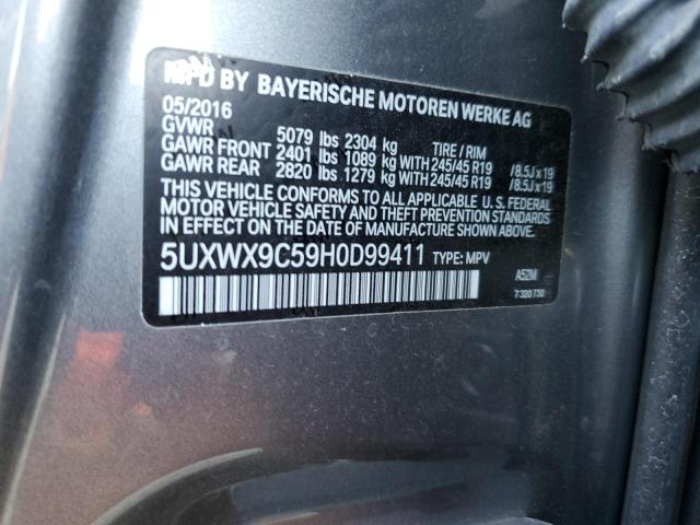 5UXWX9C59H0D99411 BMW X3 Xdrive28i
