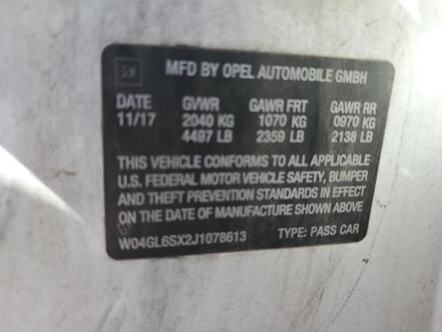 W04GL6SX2J1078613 Buick Regal Preferred