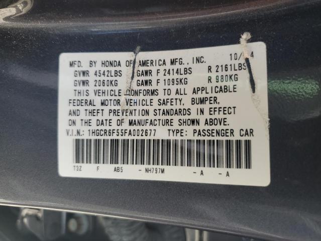 1HGCR6F55FA002677 Honda Accord Hybrid Exl