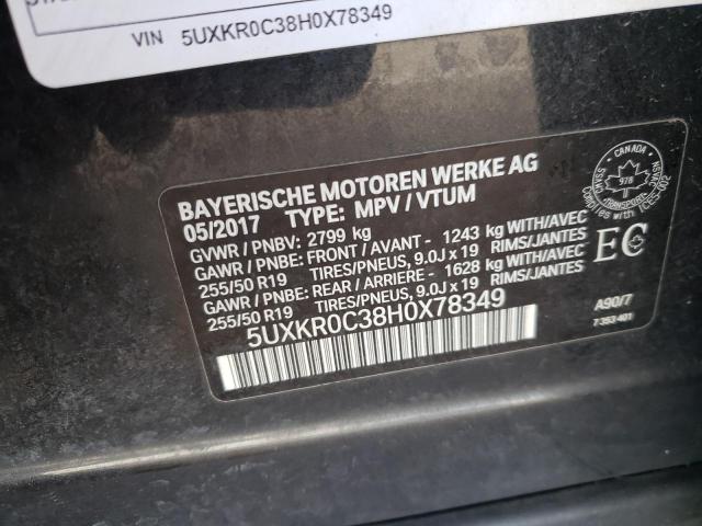 5UXKR0C38H0X78349 BMW X5 Xdrive35i