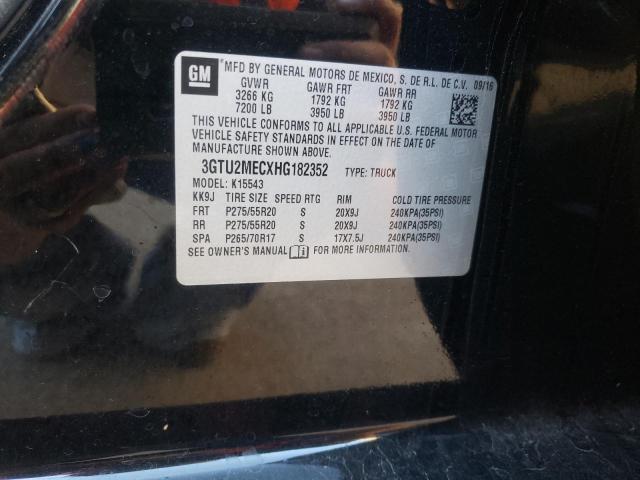 3GTU2MECXHG182352 GMC Sierra K1500 Sle
