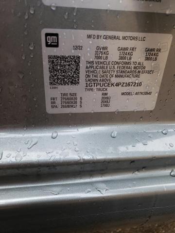 1GTPUCEK4PZ167210 GMC Sierra K1500 Elevation