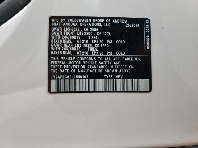 1V2AP2CA0JC556162 Volkswagen Atlas S