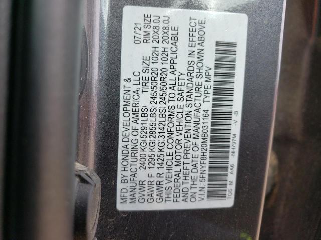 5FNYF8H20MB031164 Honda Passport Sport