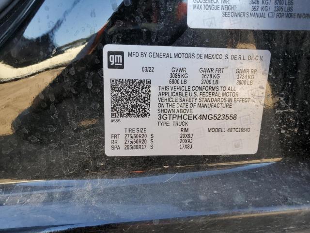 3GTPHCEK4NG523558 GMC Sierra C1500 Elevation