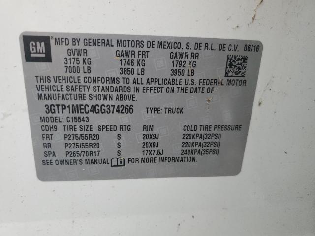 3GTP1MEC4GG374266 GMC Sierra C1500 Sle