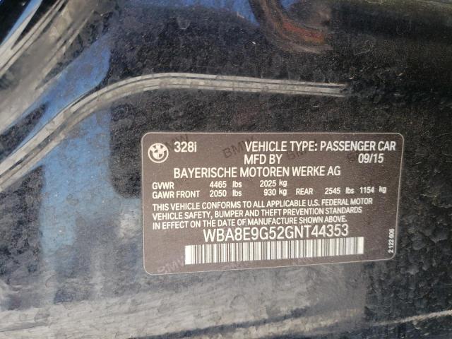 WBA8E9G52GNT44353 BMW 328 I Sulev