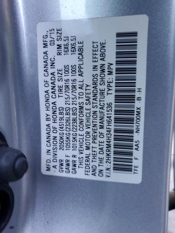 2HKRM4H34FH641536 Honda CR-V LX