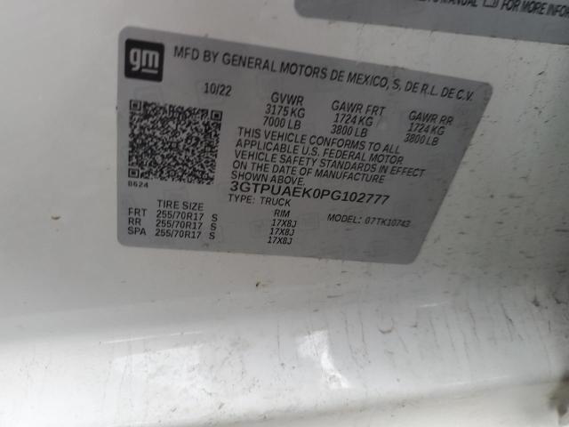3GTPUAEK0PG102777 GMC Sierra K1500
