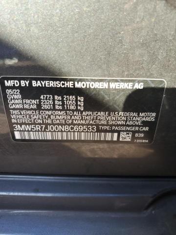 3MW5R7J00N8C69533 BMW 330XI