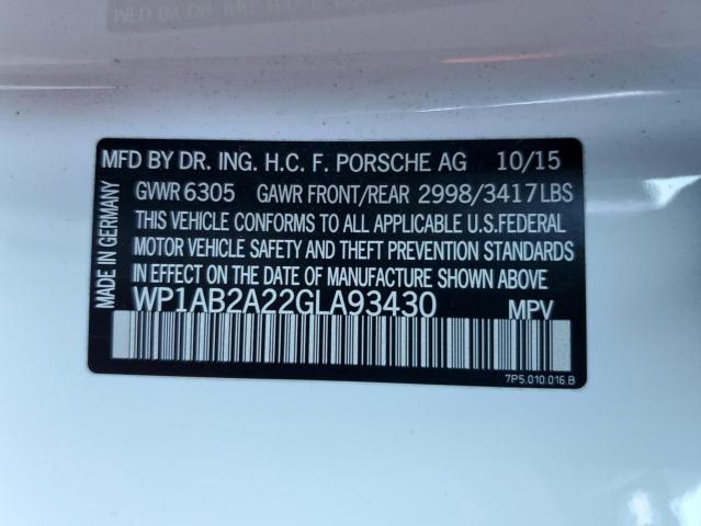WP1AB2A22GLA93430 Porsche CAYENNE S