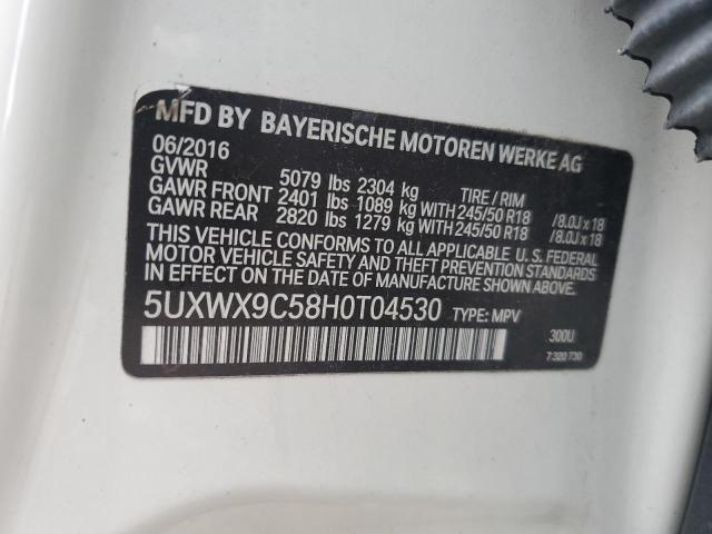 5UXWX9C58H0T04530 BMW X3 Xdrive28i