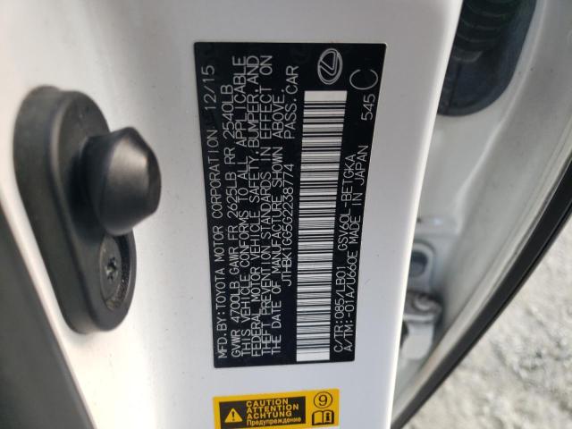 JTHBK1GG5G2238774 Lexus ES 350