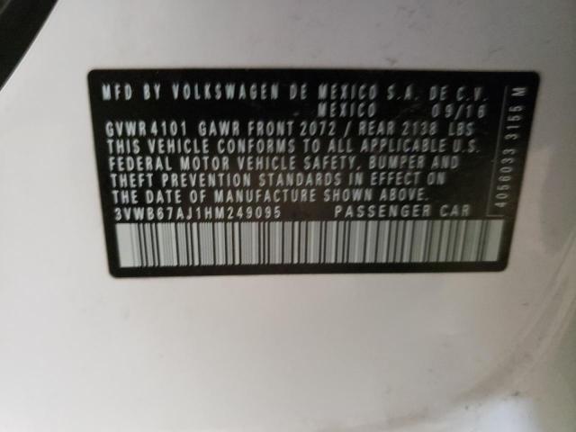 3VWB67AJ1HM249095 Volkswagen JETTA SE