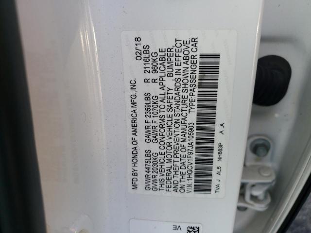 1HGCV1F97JA105903 Honda Accord Touring