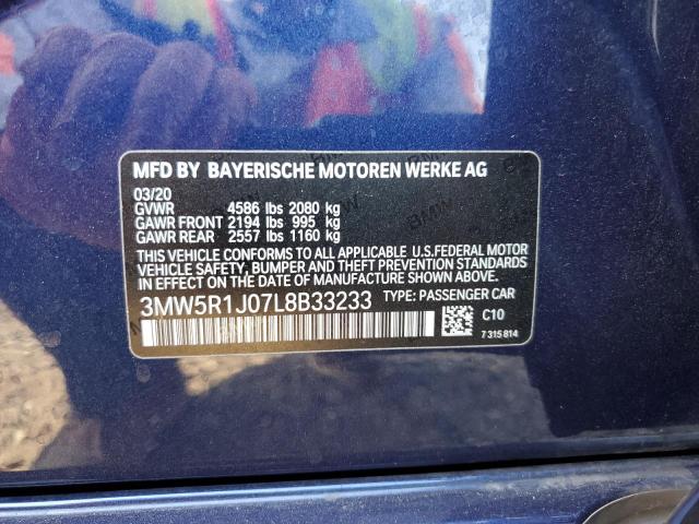 3MW5R1J07L8B33233 BMW 330I