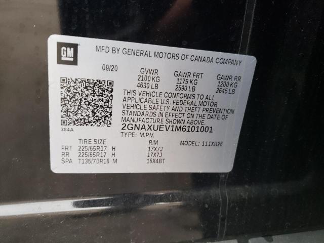 2GNAXUEV1M6101001 Chevrolet EQUINOX LT