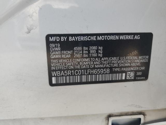 WBA5R1C01LFH65958 BMW 330I